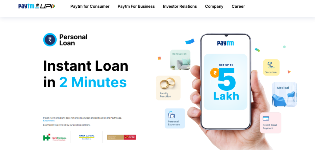 How to Paytm Loan Apply